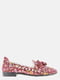 Балетки бордовые с цветочным принтом | 5561228 | фото 3