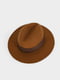 Шляпа коричневая | 5581761 | фото 3