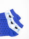 Шкарпетки сині у принт | 5584922 | фото 3