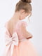 Сукня персикового кольору з декором | 5590482 | фото 2
