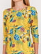 Блуза жовта в квітковий принт | 5591698 | фото 3
