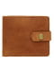 Шкіряний гаманець з натуральної шкіри коричневого кольору | 5592259