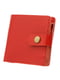 Шкіряний гаманець з натуральної шкіри червоного кольору | 5592264 | фото 5