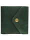 Шкіряний гаманець з натуральної шкіри зеленого кольору | 5592276