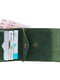 Шкіряний гаманець з натуральної шкіри зеленого кольору | 5592276 | фото 4
