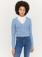 Пуловер голубой | 5595585