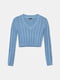 Пуловер голубой | 5595585 | фото 5