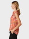Блуза кораллового цвета в цветочный принт | 5596323 | фото 2