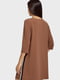 Платье коричневого цвета с лампасом | 5603044 | фото 3