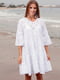 Платье пляжное белое | 5601230 | фото 3