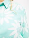 Блуза мятного цвета в принт | 5604074 | фото 5