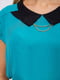 Блуза бирюзового цвета | 5604080 | фото 5