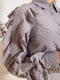 Блуза сіра у горошок | 5604125 | фото 5