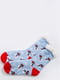 Носки голубые в принт | 5604193 | фото 2