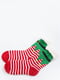 Шкарпетки червоні у смужку | 5604197 | фото 2