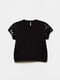 Блуза чорна з декором-блискітками | 5605169 | фото 2