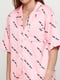 Сорочка для сну рожева в принт | 5608861 | фото 3