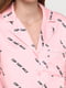 Сорочка для сну рожева в принт | 5608861 | фото 4