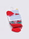 Носки капроновые красного цвета в принт | 5610098
