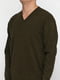 Пуловер кольору хакі | 5610305 | фото 3