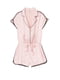 Комбинезон пижамный розовый в принт | 5610574 | фото 3