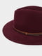 Шляпа бордовая | 5610135 | фото 2