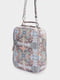 Сумка-рюкзак різнобарвна в квітковий принт | 5610278 | фото 2