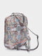Сумка-рюкзак різнобарвна в квітковий принт | 5610278 | фото 3