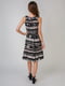 Сукня чорно-бежевого кольору з орнаментом | 5609568 | фото 2