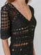 Сукня чорна з візерунком | 5609672 | фото 3