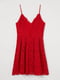 Сукня червоного кольору з мереживом | 5612978