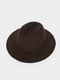 Шляпа шоколадного цвета | 5614424 | фото 3