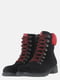 Ботинки черно-красные | 5614159