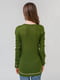 Пуловер зеленый с ромбами | 5615276 | фото 3