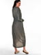 Сукня кольору хакі з принтом | 5618827 | фото 3