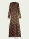 Сукня кольору хакі в принт | 5618317 | фото 6