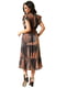 Сукня А-силуету чорна з принтом | 5360359 | фото 2