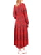 Платье сине-красного цвета с принтом | 5619428 | фото 3