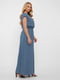 Сукня синя у візерунок | 5460190 | фото 2