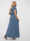 Сукня синя у візерунок | 5460190 | фото 3