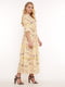 Сукня жовта у квітковий принт | 5533667 | фото 3
