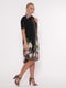 Сукня чорна у квітковий принт | 5533668 | фото 2