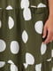 Сукня оливкового кольору у горох | 5621740 | фото 5