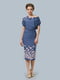 Сукня синя в квітковий принт | 5621003 | фото 2
