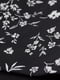 Трусы купальные черные с цветочным принтом | 5624657 | фото 2