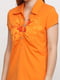 Футболка-поло оранжевая с принтом | 5368508 | фото 2