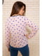 Блуза персикового цвета в принт | 5624878 | фото 4