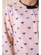 Блуза персикового цвета в принт | 5624878 | фото 5