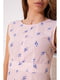 Блуза персикового цвета в принт | 5624893 | фото 5