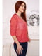 Блуза-сорочка червоного кольору в принт | 5624899 | фото 3
